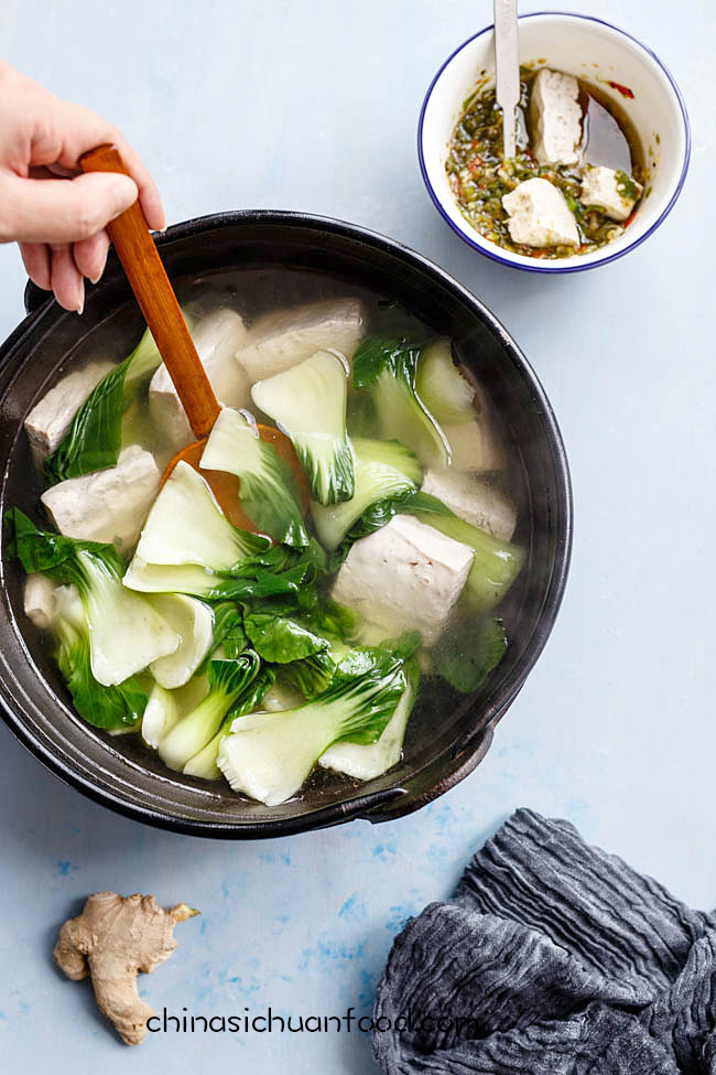 Tofu Soup With Bok Choy | China Sichuan Food