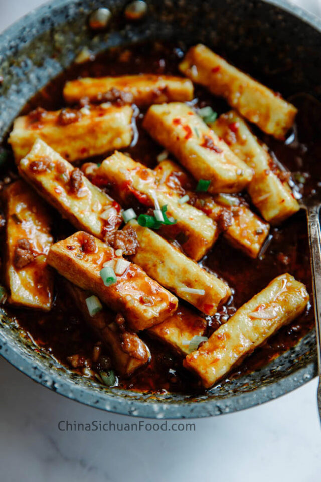 Fish Fragrant Tofu-Tofu in Hot Garlic Sauce - China Sichuan Food