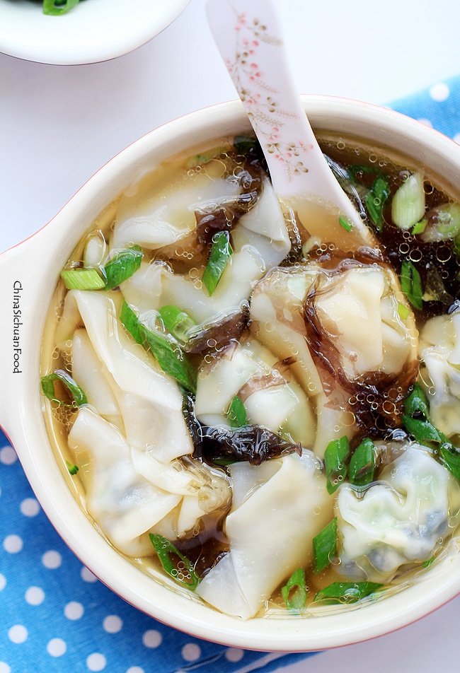 Vegetarian Wonton Soup | China Sichuan Food