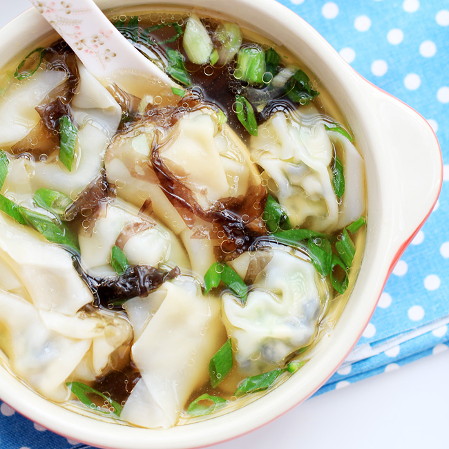 Vegetarian Wonton Soup China Sichuan Food