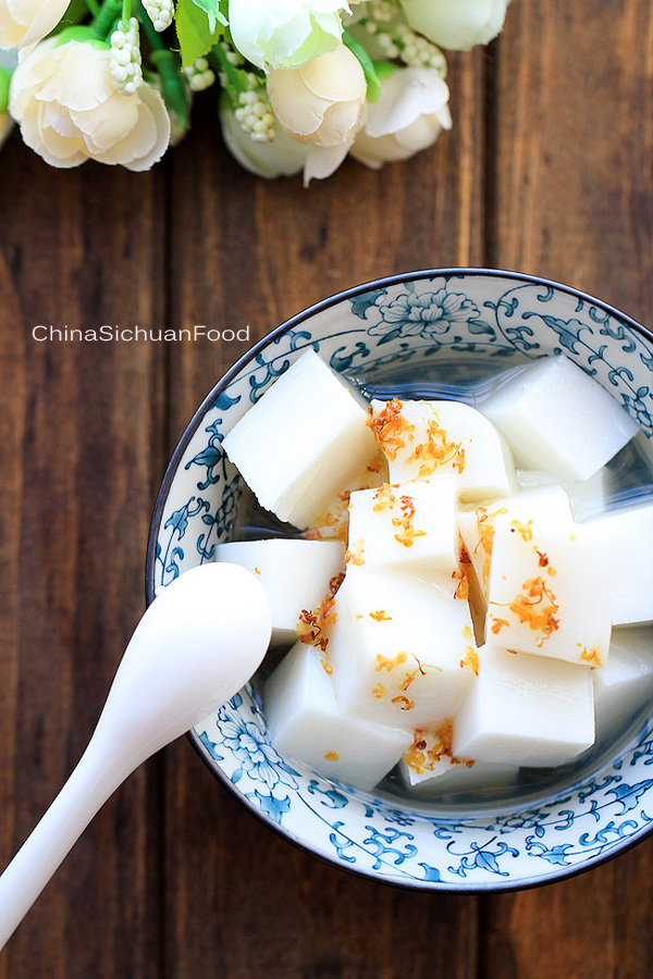 Chinese Almond Tofu (Almond Jelly) | China Sichuan Food