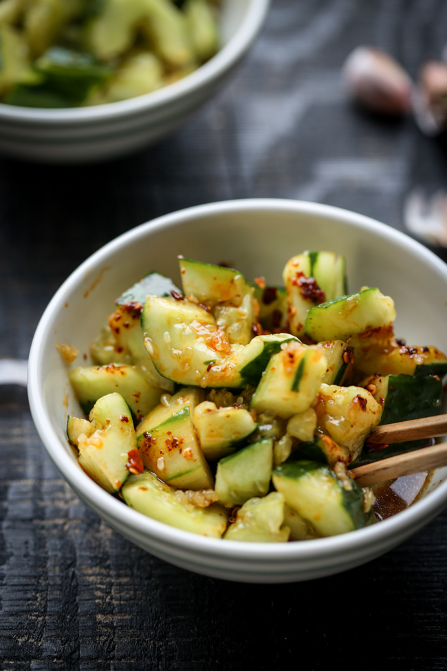 Chinese Cucumber SaladSmashed Version China Sichuan Food