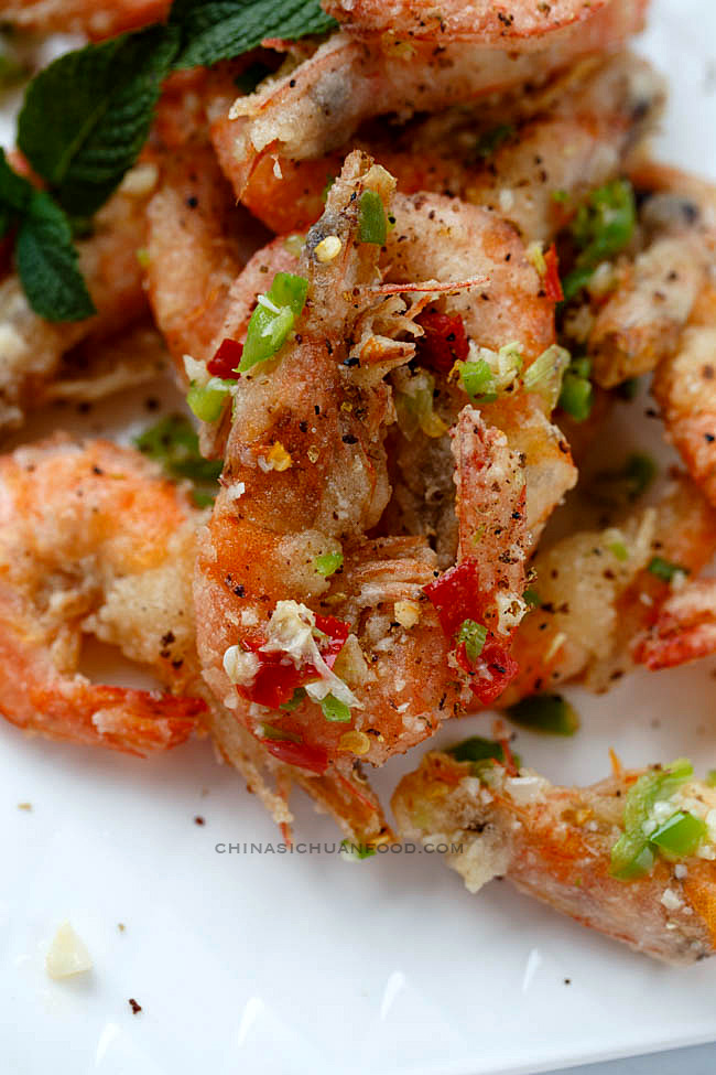 Chinese Salt and Pepper Shrimp - China Sichuan Food