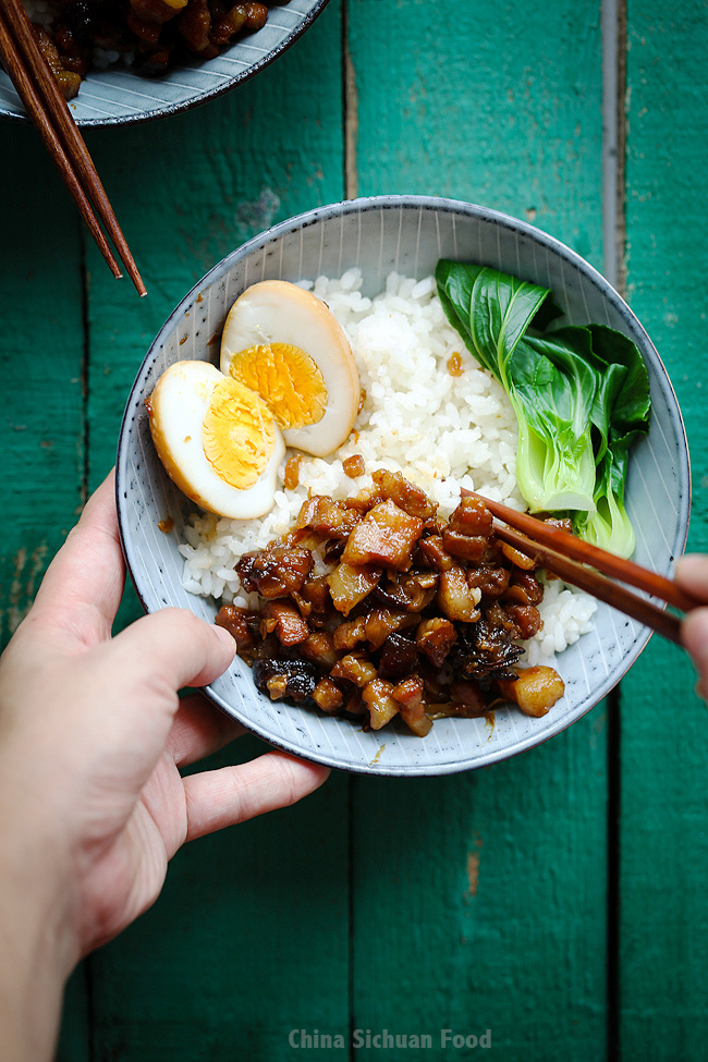 Lu Rou Fan-Braised Pork Rice | China Sichuan Food