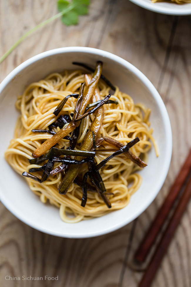 Scallion Oil Noodles China Sichuan Food