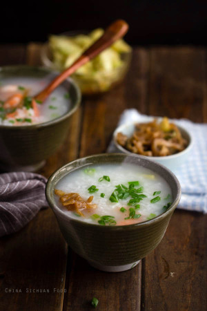 Chinese Shrimp Congee - China Sichuan Food