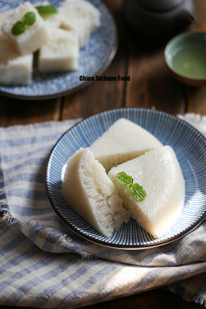 Chinese Steamed Rice Cake—Bai Tang Gao - China Sichuan Food