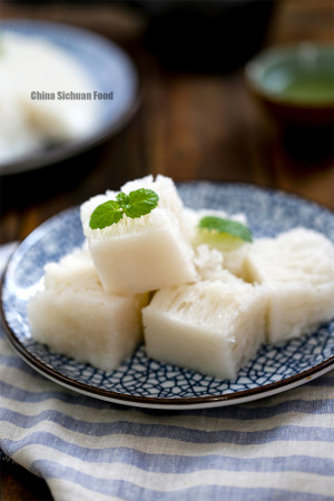 Chinese Steamed Rice Cake—bai Tang Gao - China Sichuan Food