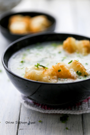 Chinese Chicken Congee - China Sichuan Food