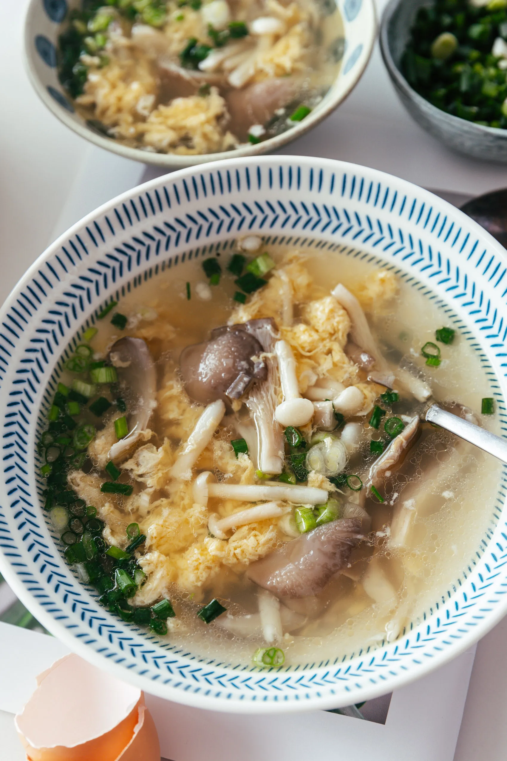 mushroom egg drop soup | chinasichuanfood.com