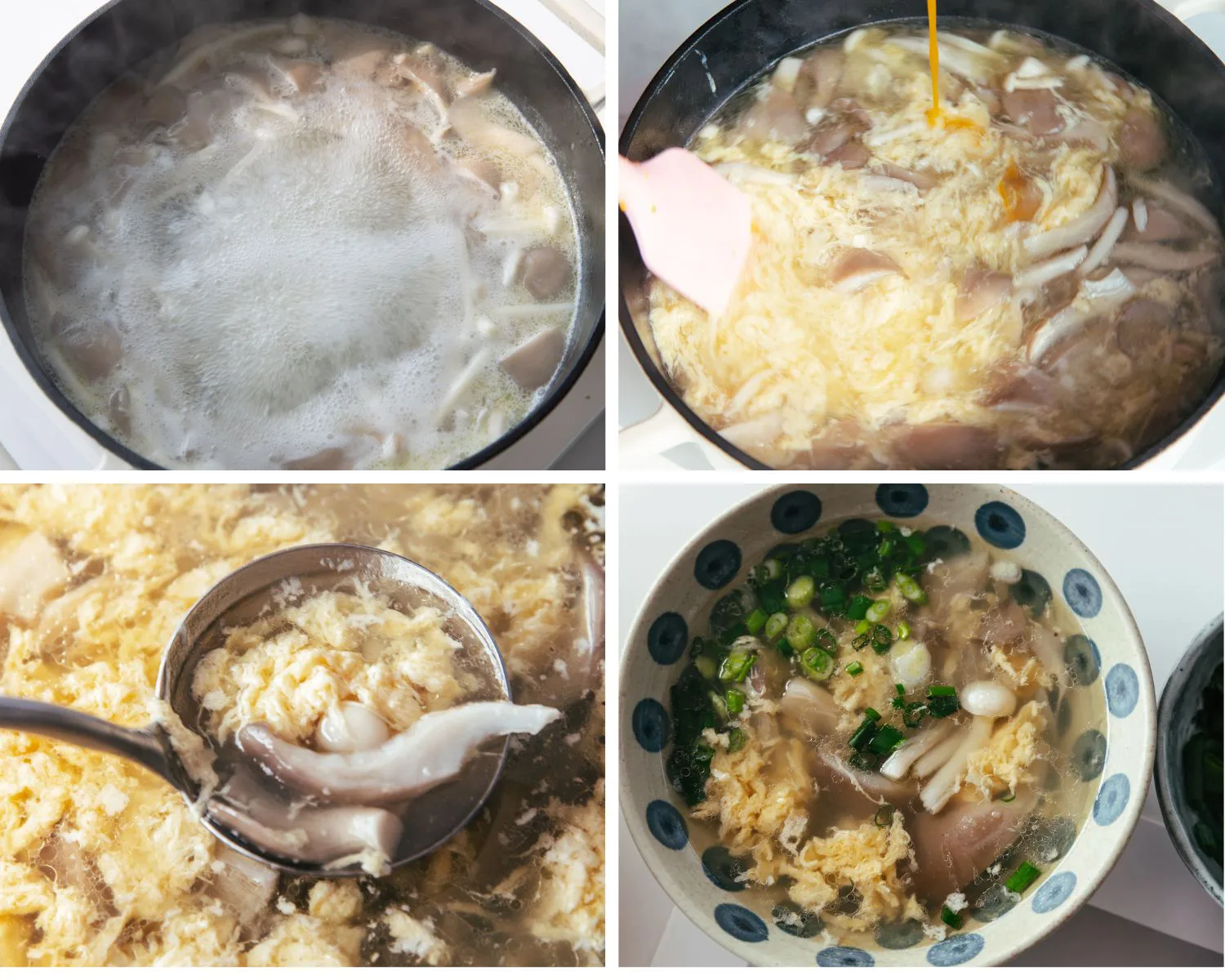 mushroom egg drop soup |chinasichuanfood.com