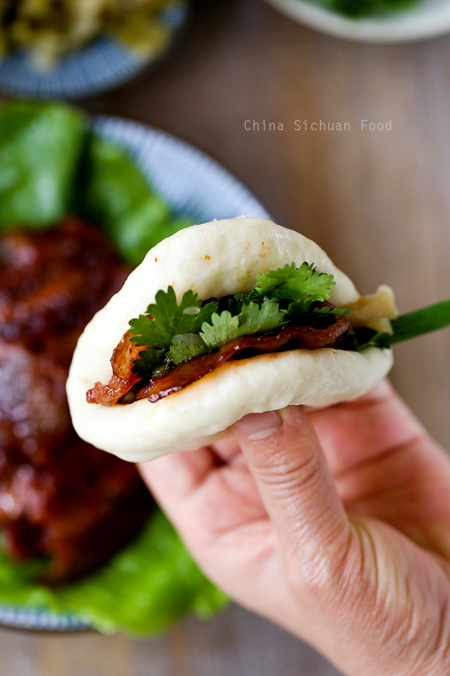 Hoisin Pork with Steamed Buns (Gua Bao) - China Sichuan Food