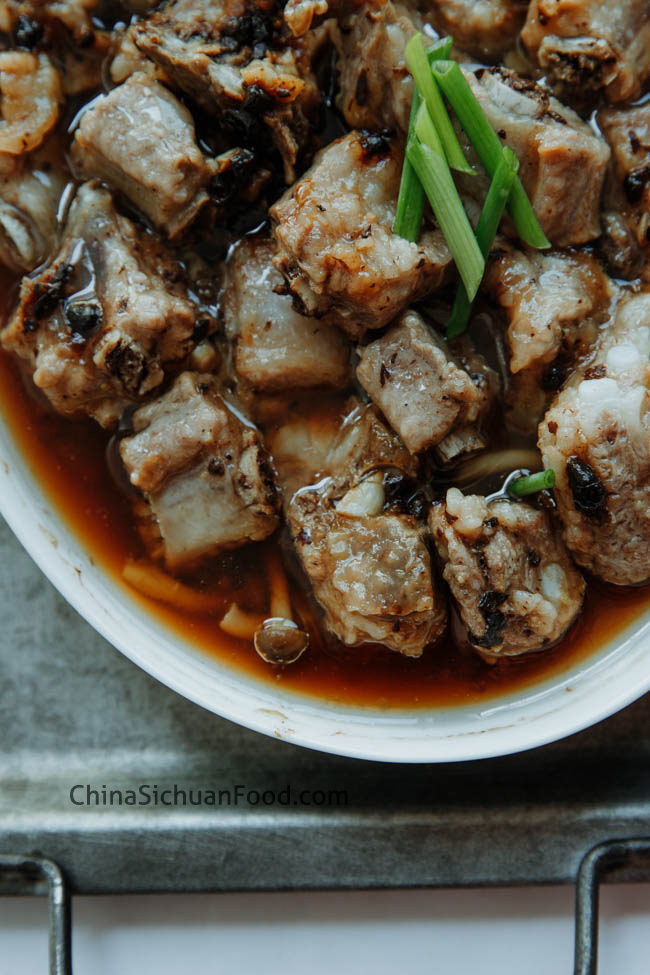 Chinese Steamed Ribs with Fermented Black Bean - China Sichuan Food