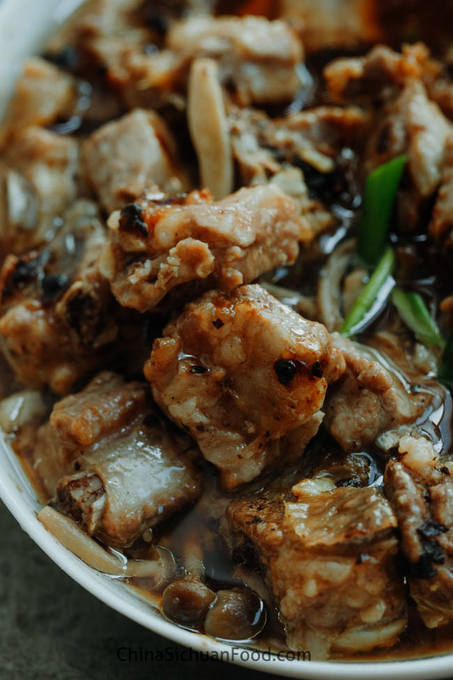 Chinese Steamed Ribs with Fermented Black Bean - China Sichuan Food