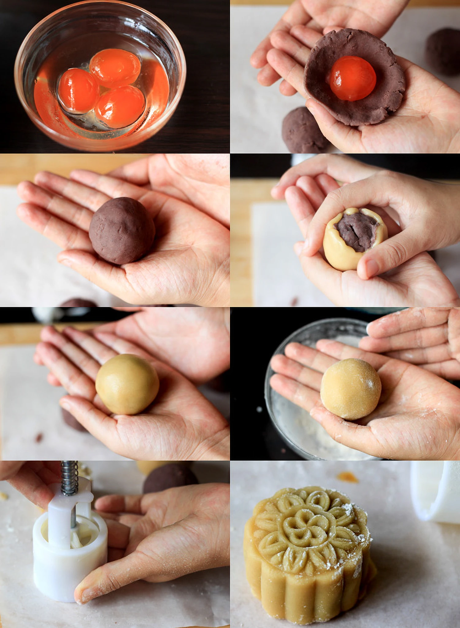 Chinese traditional mooncake step asseme the mooncake｜chinasichuanfood.com