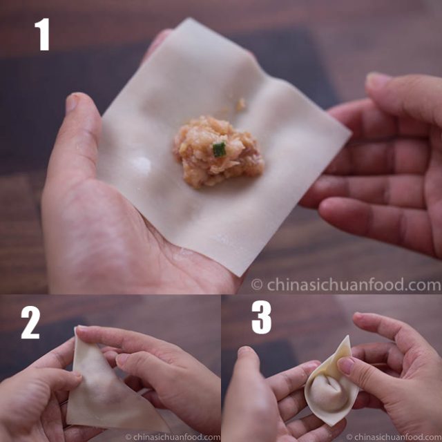 How To Fold Wontons My Favorite 6 Ways China Sichuan Food   Method2 640x640 