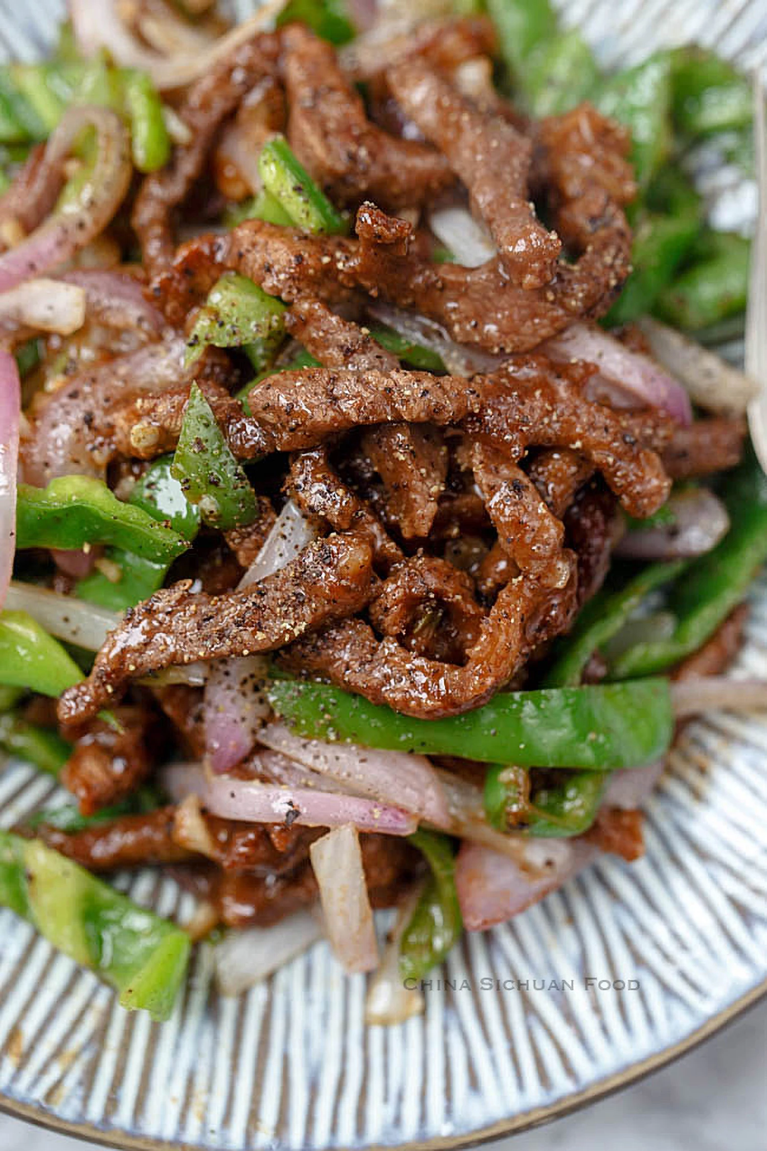 Black Pepper Beef Stir Fry｜chinasichuanfood.com