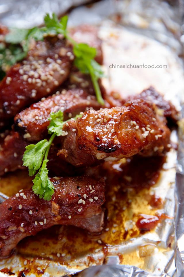 Chinese BBQ Ribs with Hoisin Sauce - China Sichuan Food