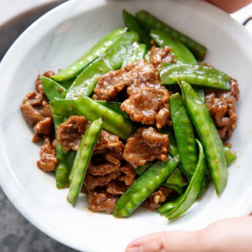 Beef with Snow Pea Stir Fry - China Sichuan Food