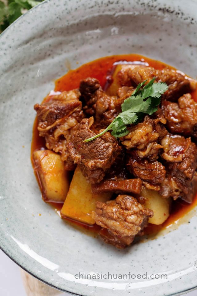 Braised Beef with Potatoes - China Sichuan Food