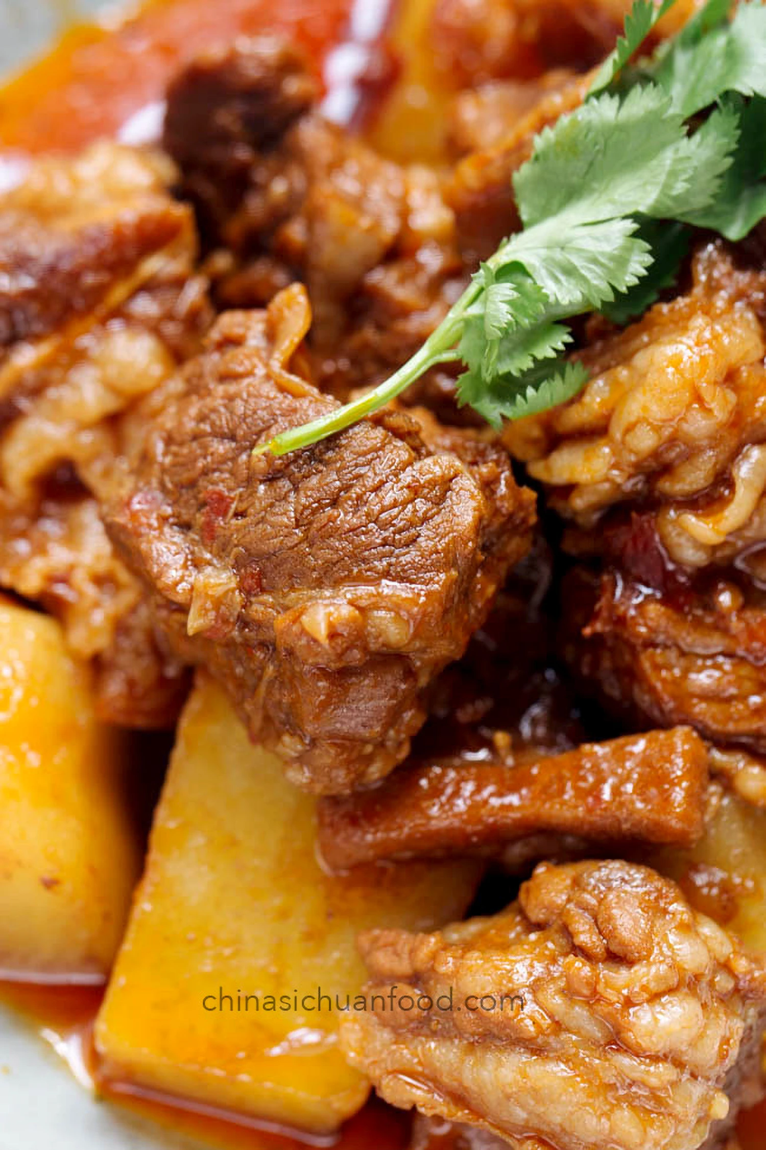 Braised Beef with Potatoes|chinasichuanfood.com