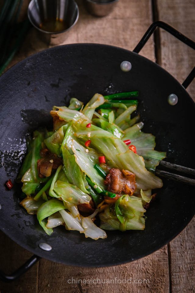 Pork and Cabbage Stir Fry - China Sichuan Food