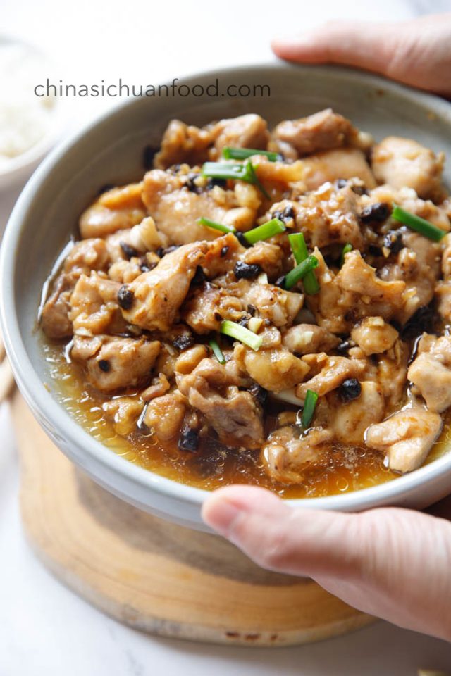 Steamed Chicken with Black Bean Sauce - China Sichuan Food