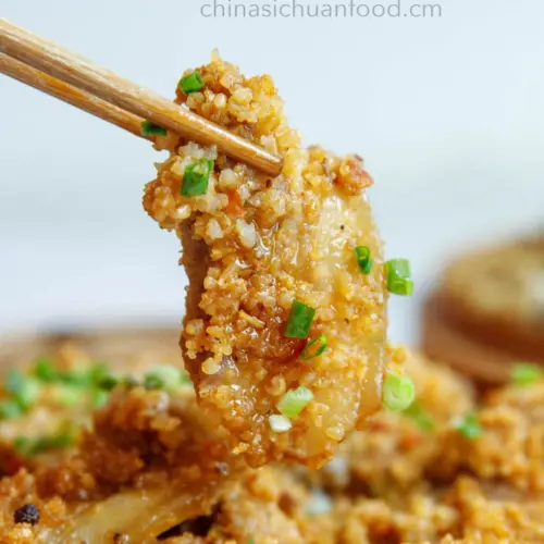 Steamed Pork with Rice Flour|chinasichuanfood.com