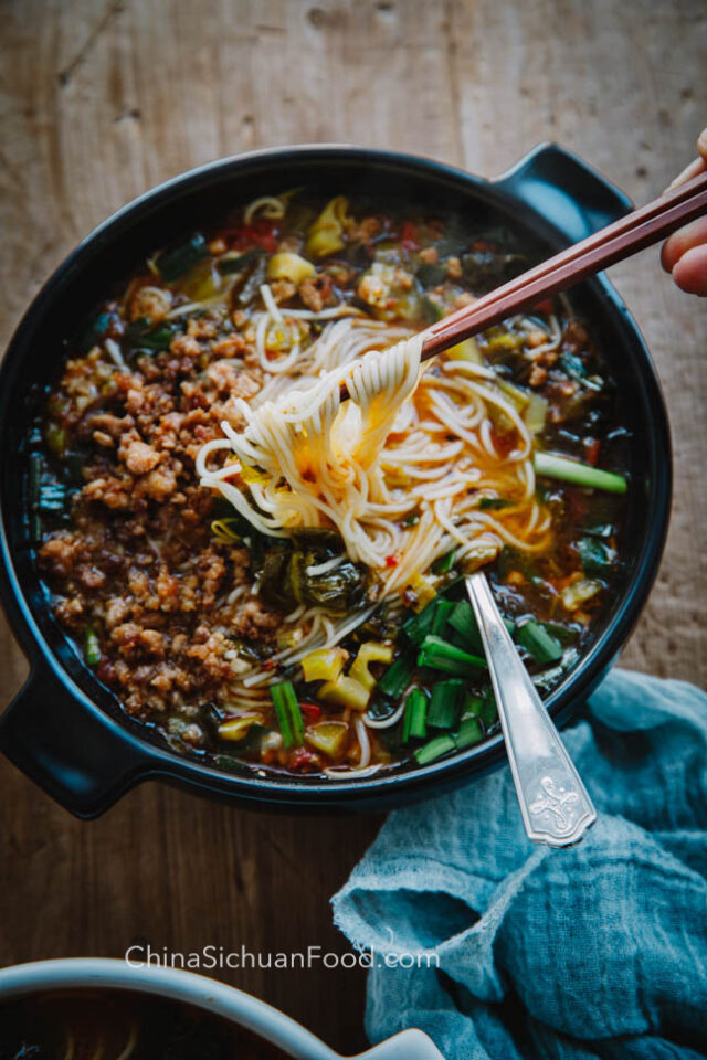 Yunnan Rice Noodles Soup China Sichuan Food