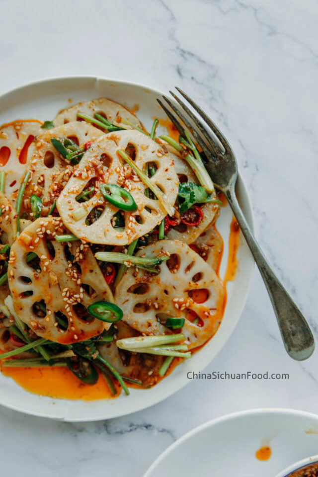 Hot and Sour Lotus Root Salad - China Sichuan Food