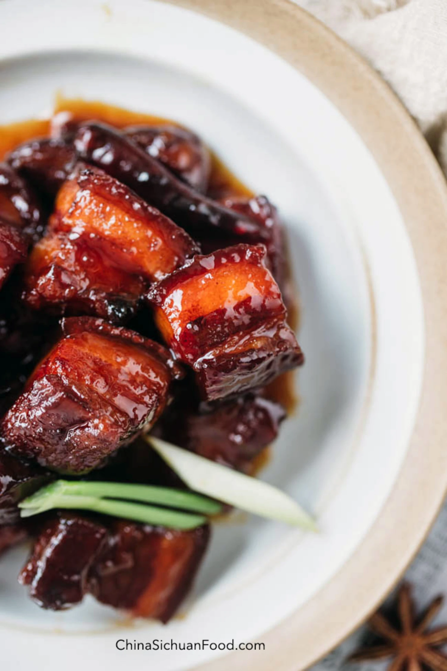 Chairman's Red Braised Pork Belly|chinasichuanfood.com