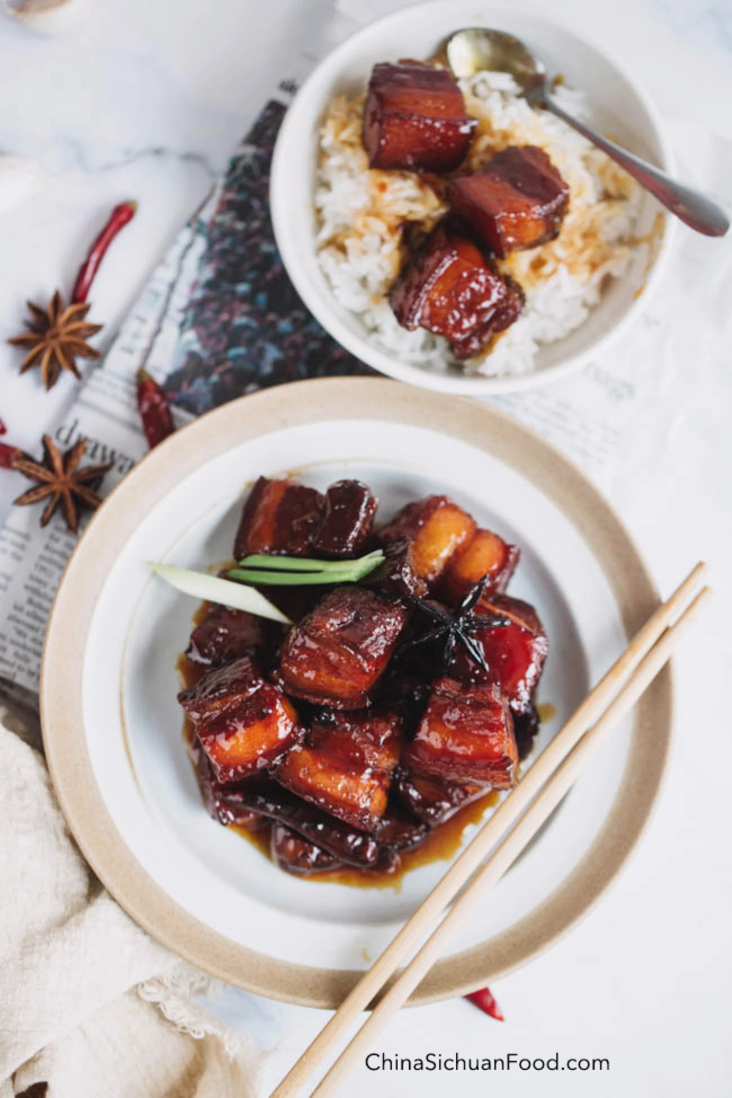 Chairman's Red Braised Pork Belly|chinasichuanfood.com