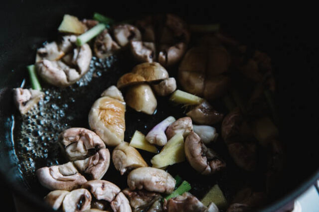 Chinese Button Mushroom Soup China Sichuan Food