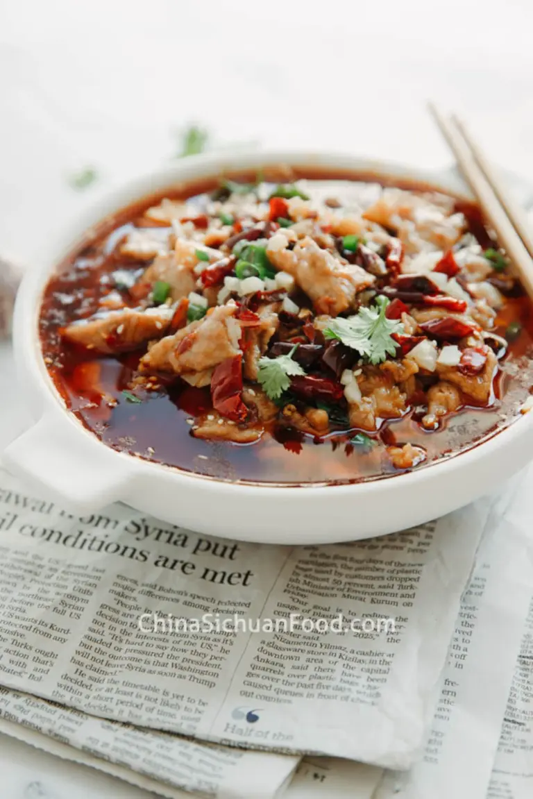 Shui Zhu Pork- Szechuan Pork in Spicy Broth