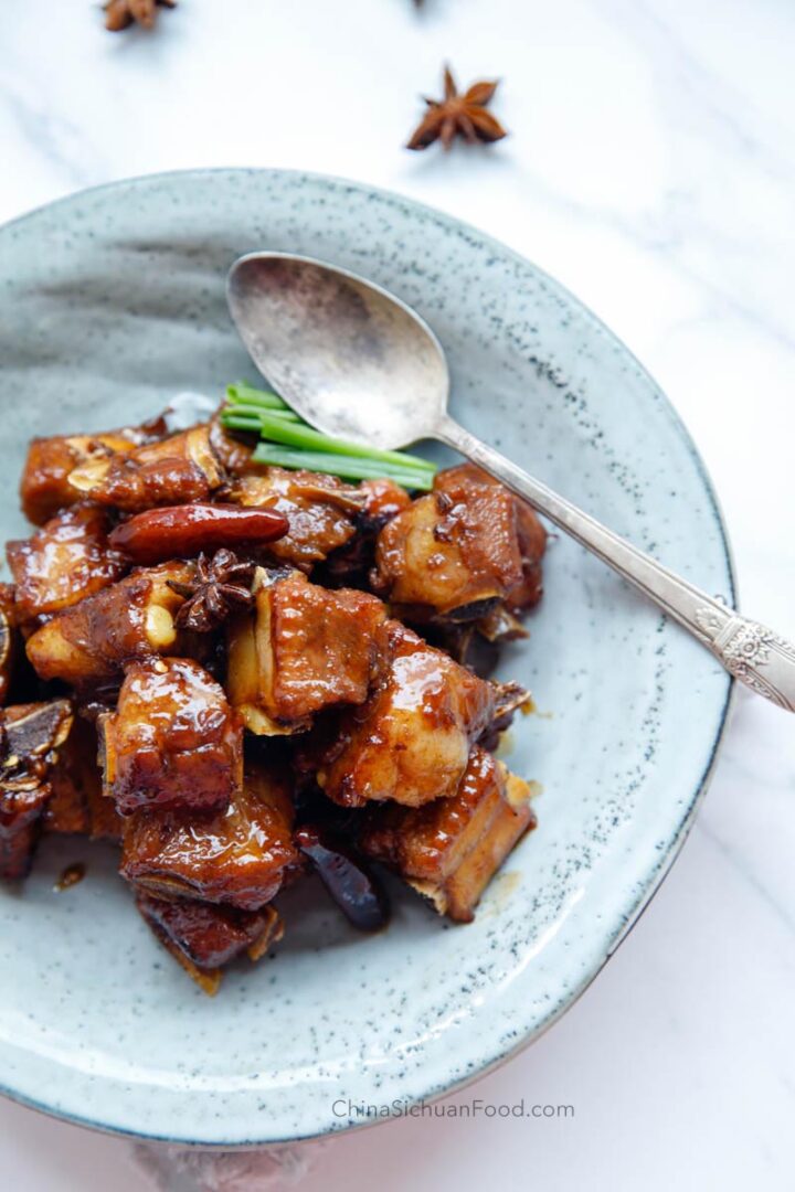 Red Braised Pork Ribs - China Sichuan Food