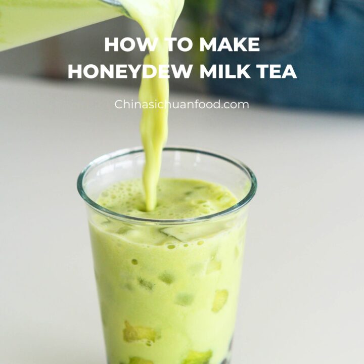 Honeydew Milk Tea- Honeydew Boba - China Sichuan Food