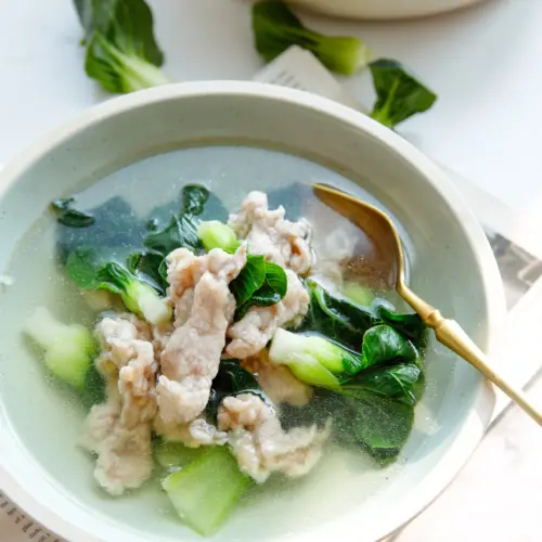 bok choy and pork soup | chinasichuanfood.com