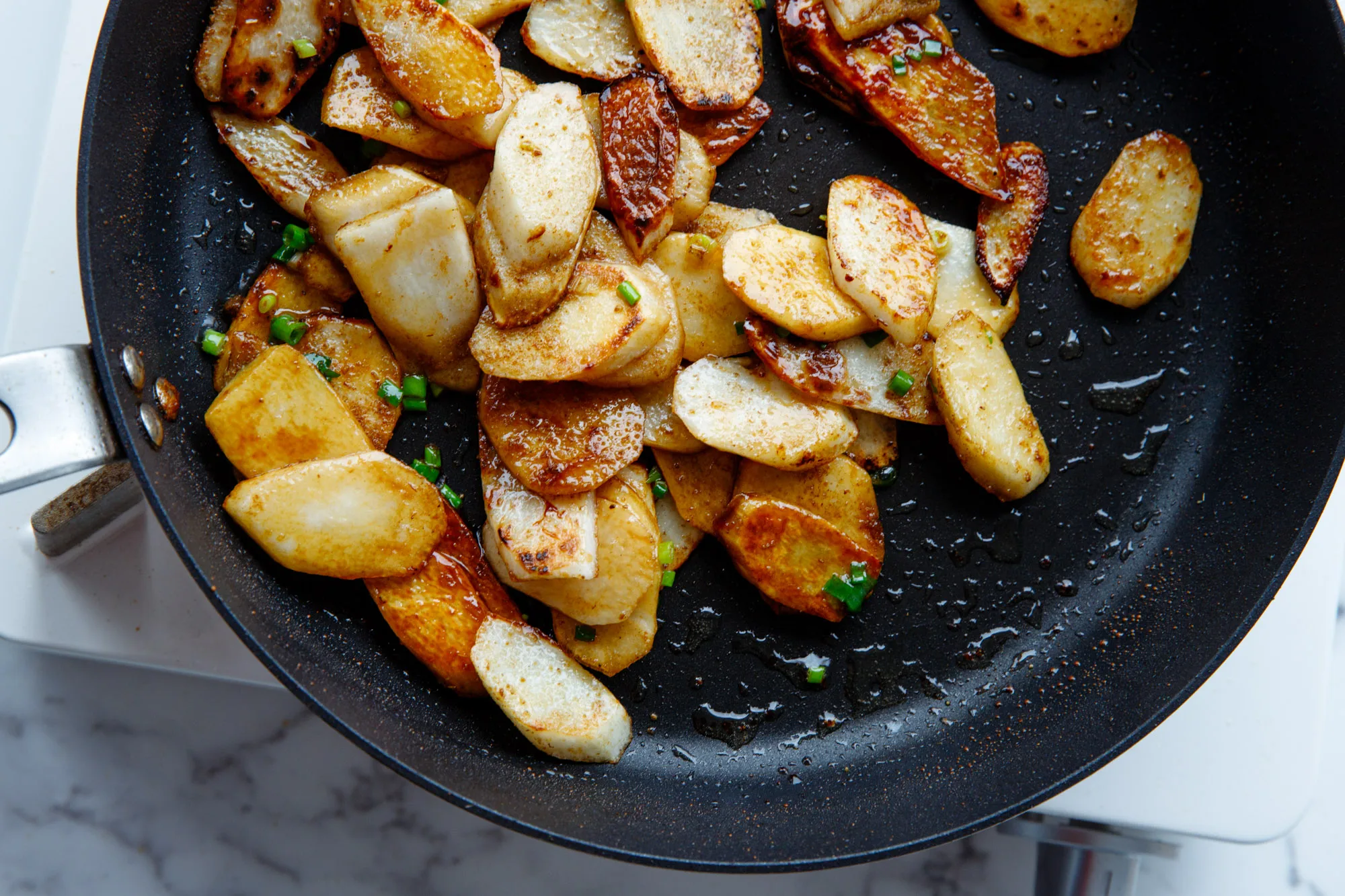 sautéed Chinese yam | chinasichuanfood.com 