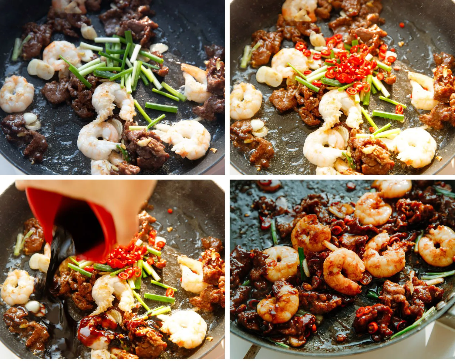 Shrimp and beef stir-fry | China Sichuan Food Network