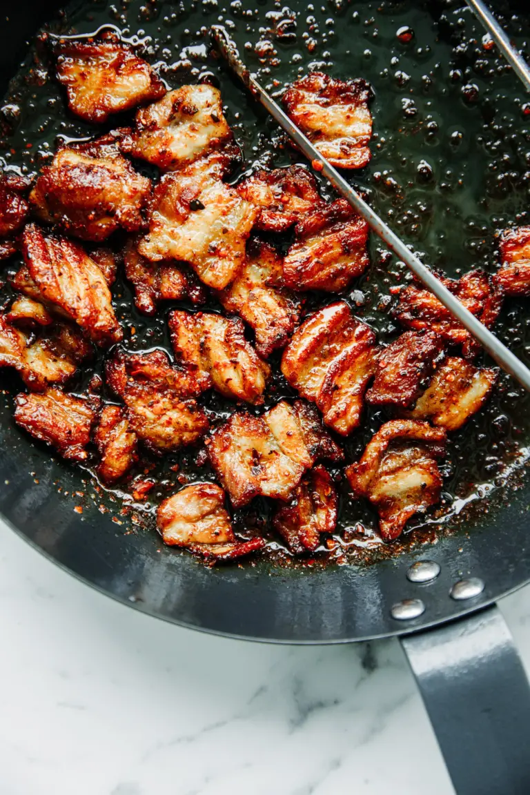 Spicy Sticky Pork Belly