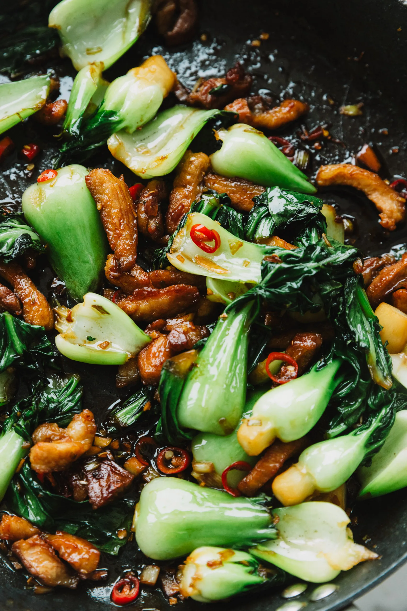 pork and bok choy stir fry | chinasichuanfood.com