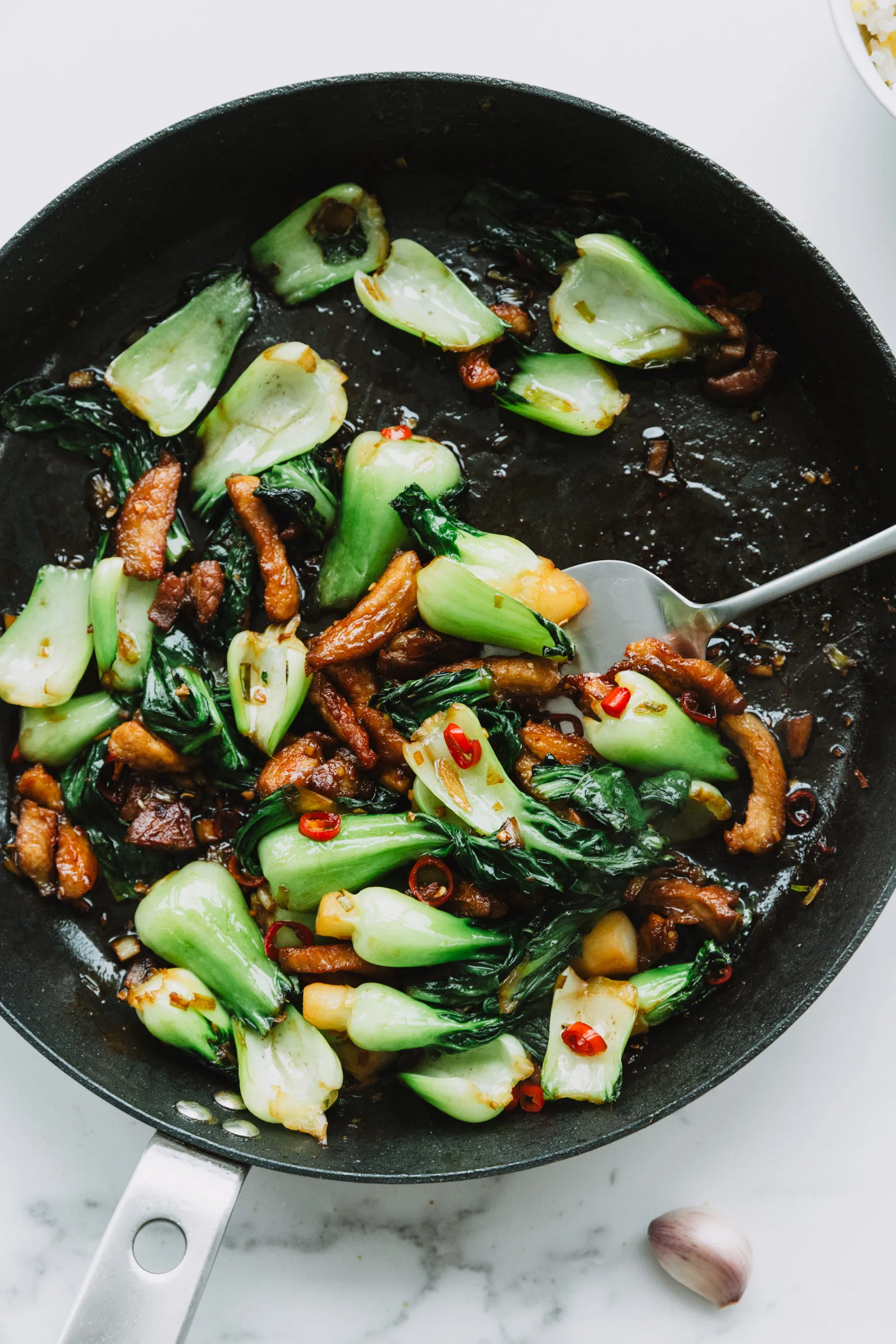 pork and bok choy stir fry | chinasichuanfood.com